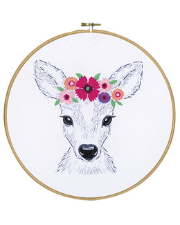 Broderikit Tavla/kudde Somrig hjort