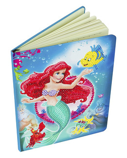 Crystal Art anteckningsbok Sjöjungfru Ariel