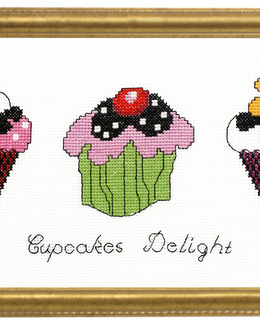 Broderikit Tavla Cupcakes