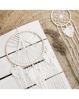 Beskrivning Makraméknuten Drömfångare