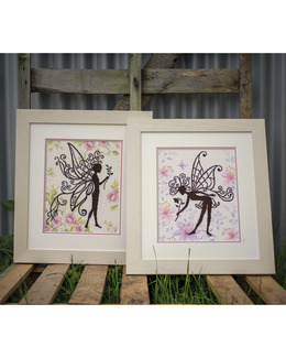 Tavla Silhuett fe Grön