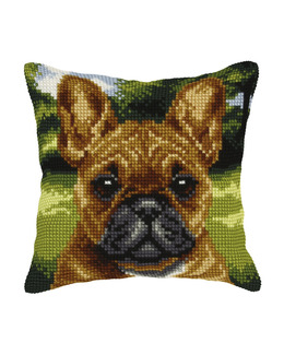 Broderikit Kudde Mops