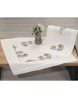 Broderikit Blomstercykel