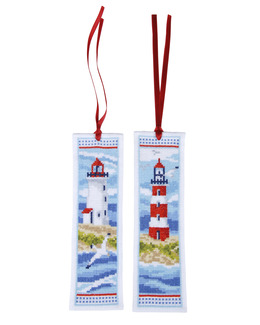 Broderikit Bokmärken Fyren 2-pack