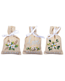 Broderikit Doftpåsar Love 3-pack
