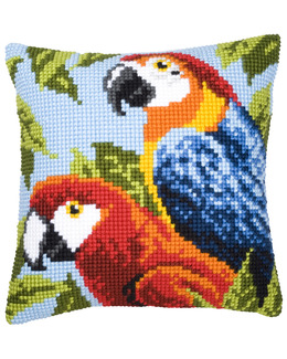 Broderikit Kudde Papegojor