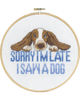 Broderikit Tavla Sorry dog