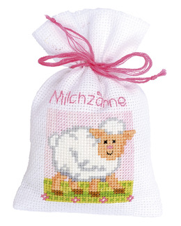 Broderikit Tandpåse Lilla lammet 1-pack