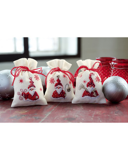 Broderikit Doftpåse Nisse med scarf 1-pack