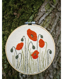Broderikit Tavla Vallmo