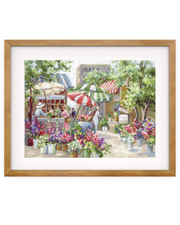 Broderikit Tavla Blomstermarknad