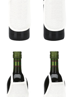 Flaskförkläden utan garn och mönster 4-pack