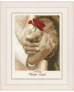 Broderikit Tavla Bröllopsrosen