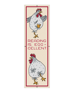 Broderikit Bokmärke Höns
