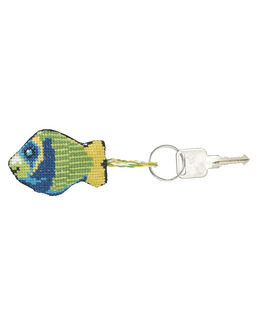 Broderikit Nyckelring Fiskar 2-Pack