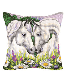 Broderikit Kudde Hästar