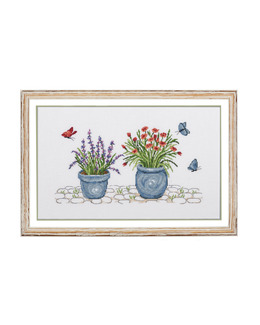 Broderikit Tavla Lavendel & Nejlika