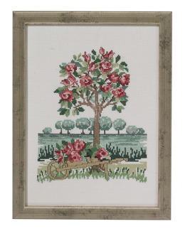 Broderikit Tavla Rosenträd