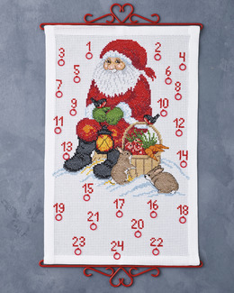 Broderikit Kalender Tomte & Kaniner