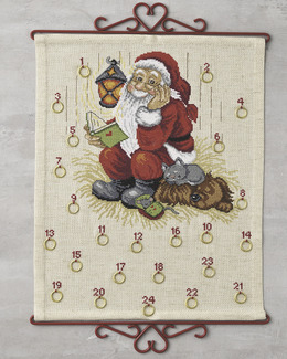 Broderikit Kalender Tomten Läser