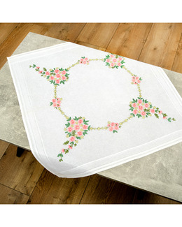 Broderikit Rosa Blomster