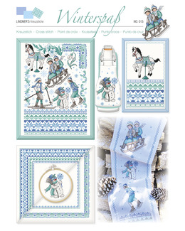 Korsstygnsmönster Vinter