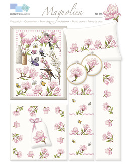 Korsstygnsmönster Blomster