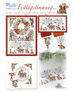 Korsstygnsmönster Julen