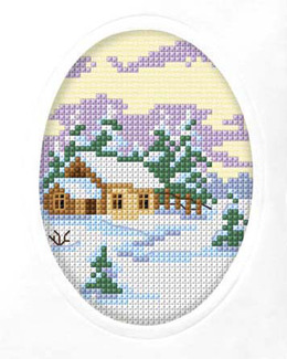 Broderikit Kort Stugan