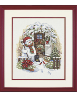 Broderikit Tavla Snögubben