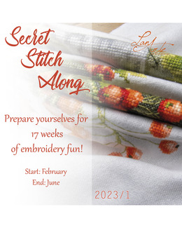 Secret Stitch Along 2023 Strikking, pynt, garn og strikkeoppskrifter