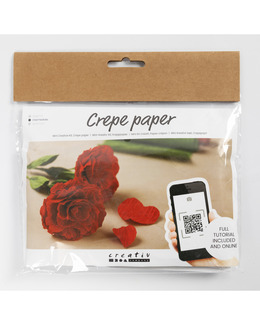 Kräppapper kit Rosor