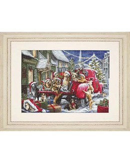 Broderikit Tavla Hundarnas Jul