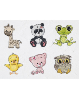 Plastic canvas Djuren 6-Pack