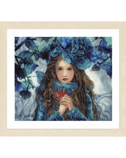 Broderikit Tavla Blomster Tjej