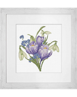 Broderikit Tavla Vårblomster