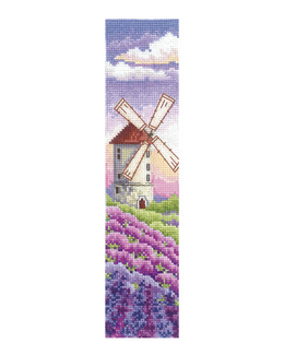 Broderikit Bokmärke Lavendel