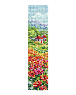 Broderikit Bokmärke Blomster