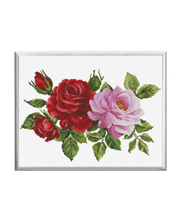 Broderikit Tavla Rosor