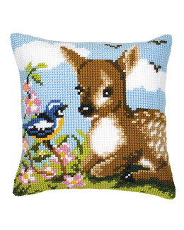 Broderikit Kudde Bambi & Fågel