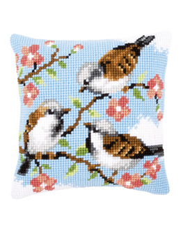 Broderikit Kudde Fågel Mötet