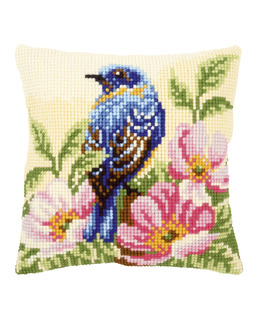 Broderikit Kudde Vackra Fågel