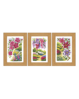 Broderikit Tavlor Sommar 3-pack