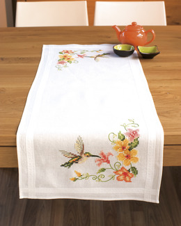 Broderikit Löpare Kolibri