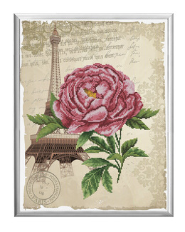 Broderikit Tavla Romantiskt Blomster