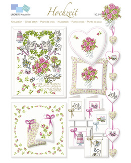 Korsstygnsmönster Kärlek