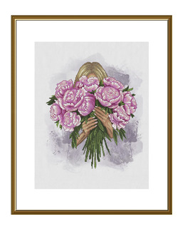 Broderikit Tavla Blommor till dig