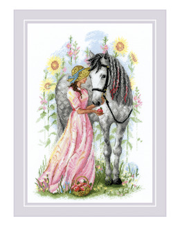 Broderikit Tavla Hästtjej