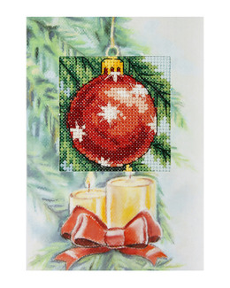 Broderikit Kort Julgranskula 1-pack