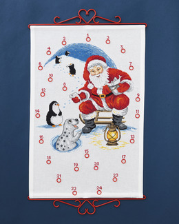 Broderikit Kalender Tomte & Djuren